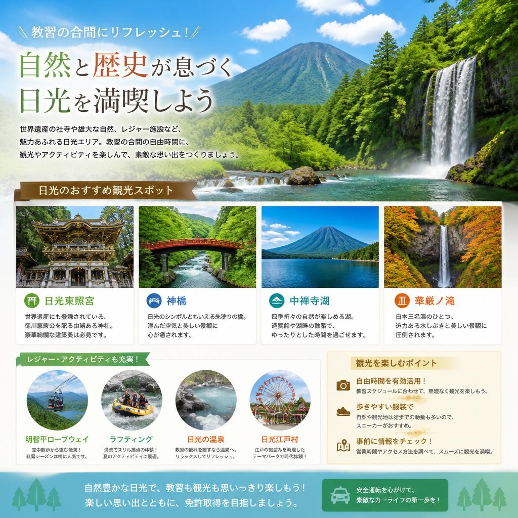 観光とレジャーを楽しむチャンス!