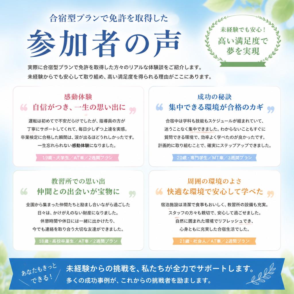 参加者の声と成功事例